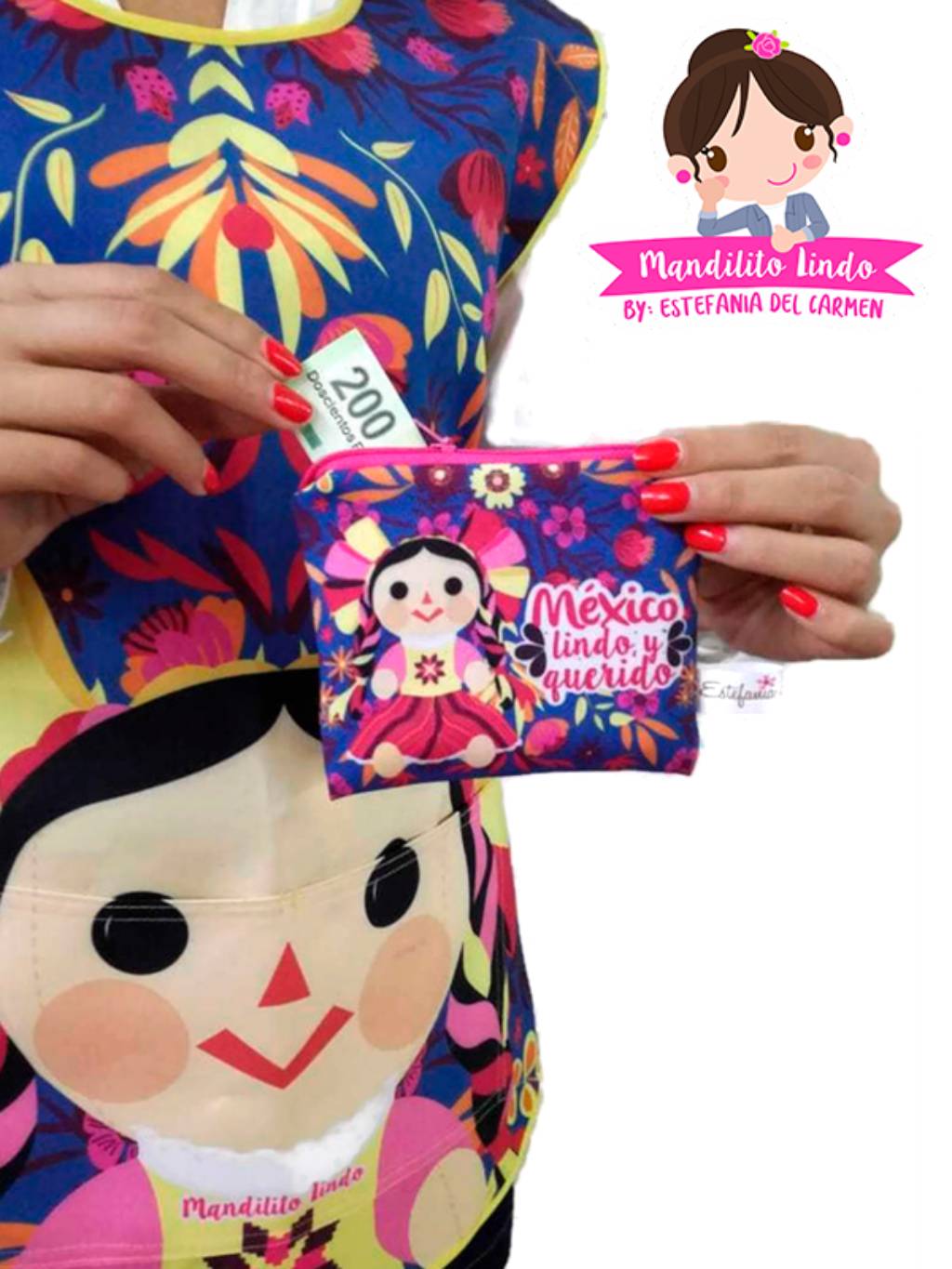 Monedero - Monita Mexicana marino