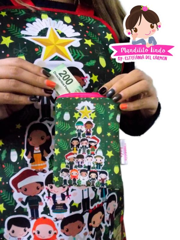 Monedero - árbol de navidad personas