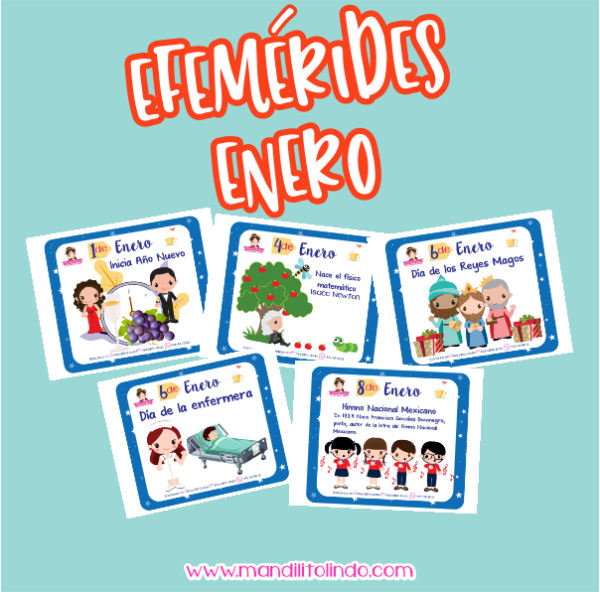 Material didáctico - efemérides enero