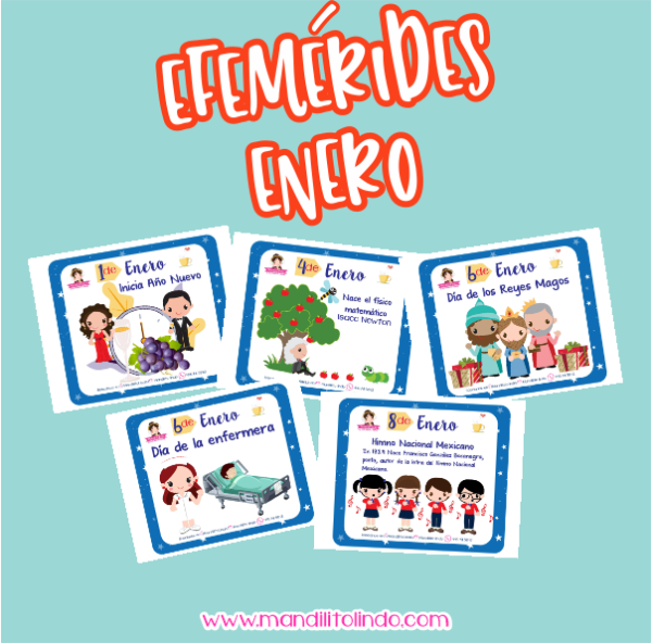 Material didáctico - efemérides enero