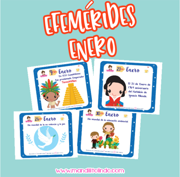 Material didáctico - efemérides enero