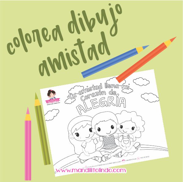 Material didáctico - dibujo amistad
