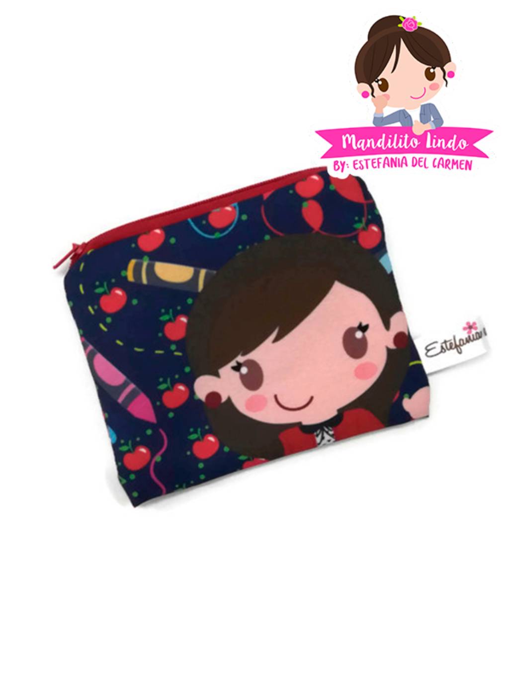 Monedero - Manzanas y crayones