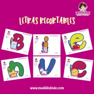 Banderín recortable - Bienvenidos