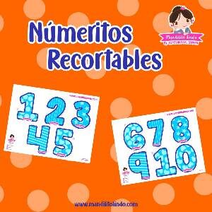 Material didáctico - numeritos recortables