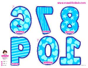 Material clase preescolar en línea - números