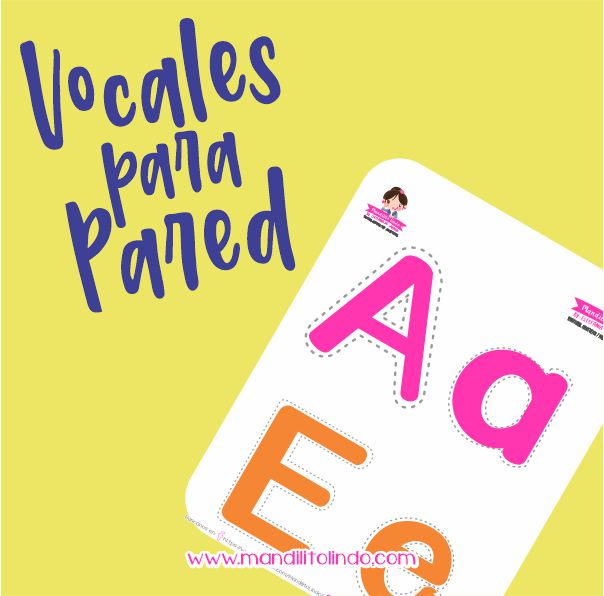 Material didáctico educadora - vocales