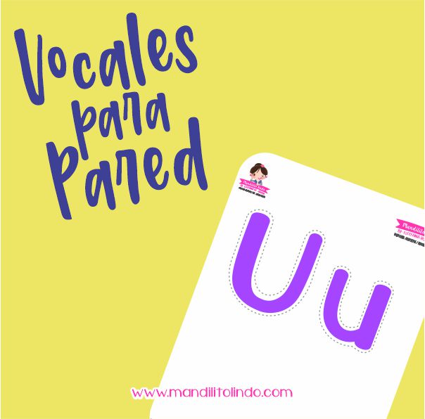 Material didáctico educadora - vocales