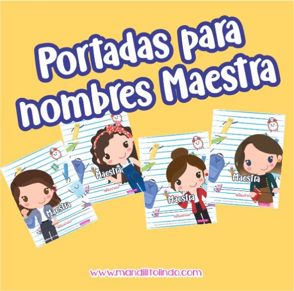 Material descargable - portadas para nombres