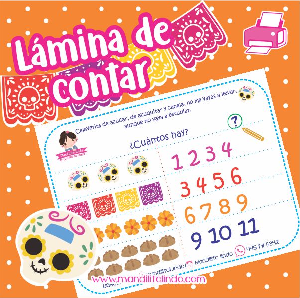 Material didáctico - Lamina de contar