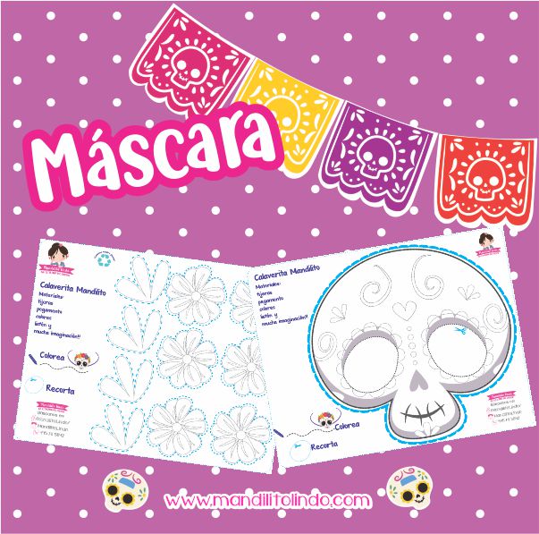 Material didáctico - Máscara Calavera