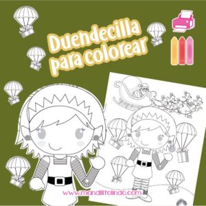 Material didáctico - Duendecilla para colorear