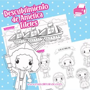 Material didáctico - Descubrimiento de América títeres