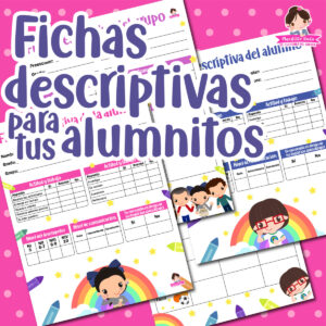 Fichas descriptivas para alumnitos y grupal