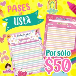 Pases de lista para tus alumnitos